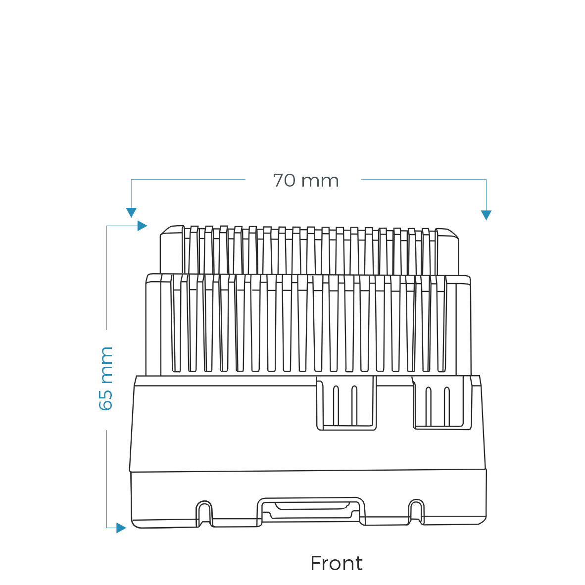 power supply_scaledrawing_front