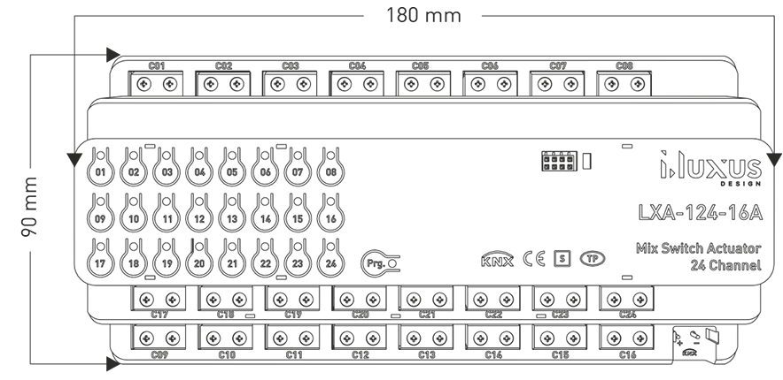 16-24 Switch Actuator Scale Drawings